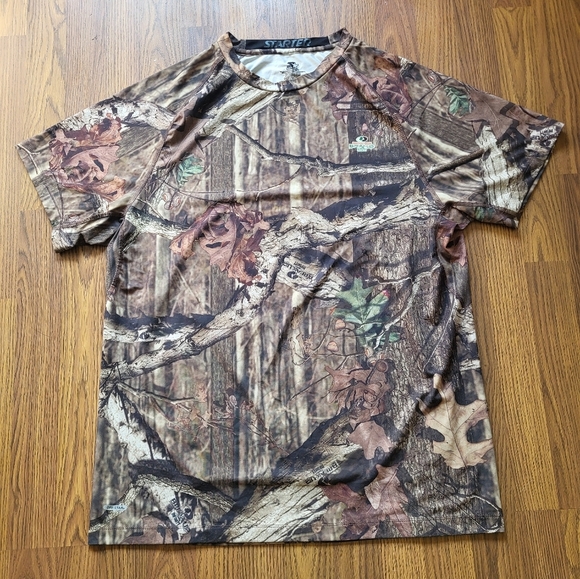 Mossy Oak Starter "Break Up Infinity" Women's Tee Poly/Spandex Camo 2xl B36 - Picture 1 of 6